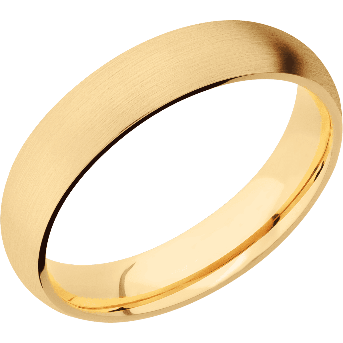 10K Yellow Gold + Satin Finish