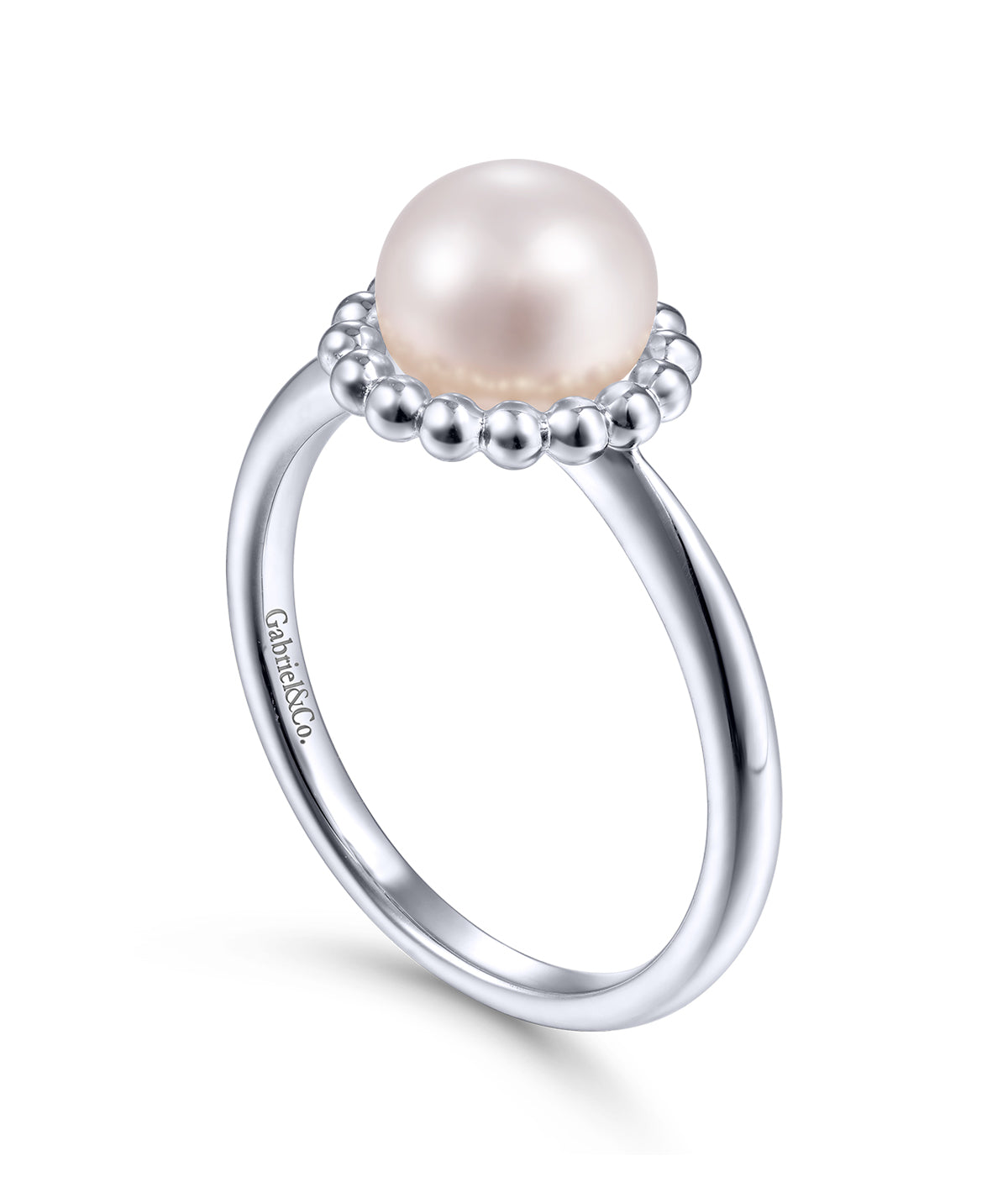 925 Sterling Silver Bujukan Frame Pearl Ring