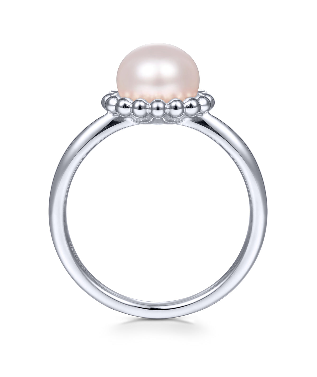 925 Sterling Silver Bujukan Frame Pearl Ring