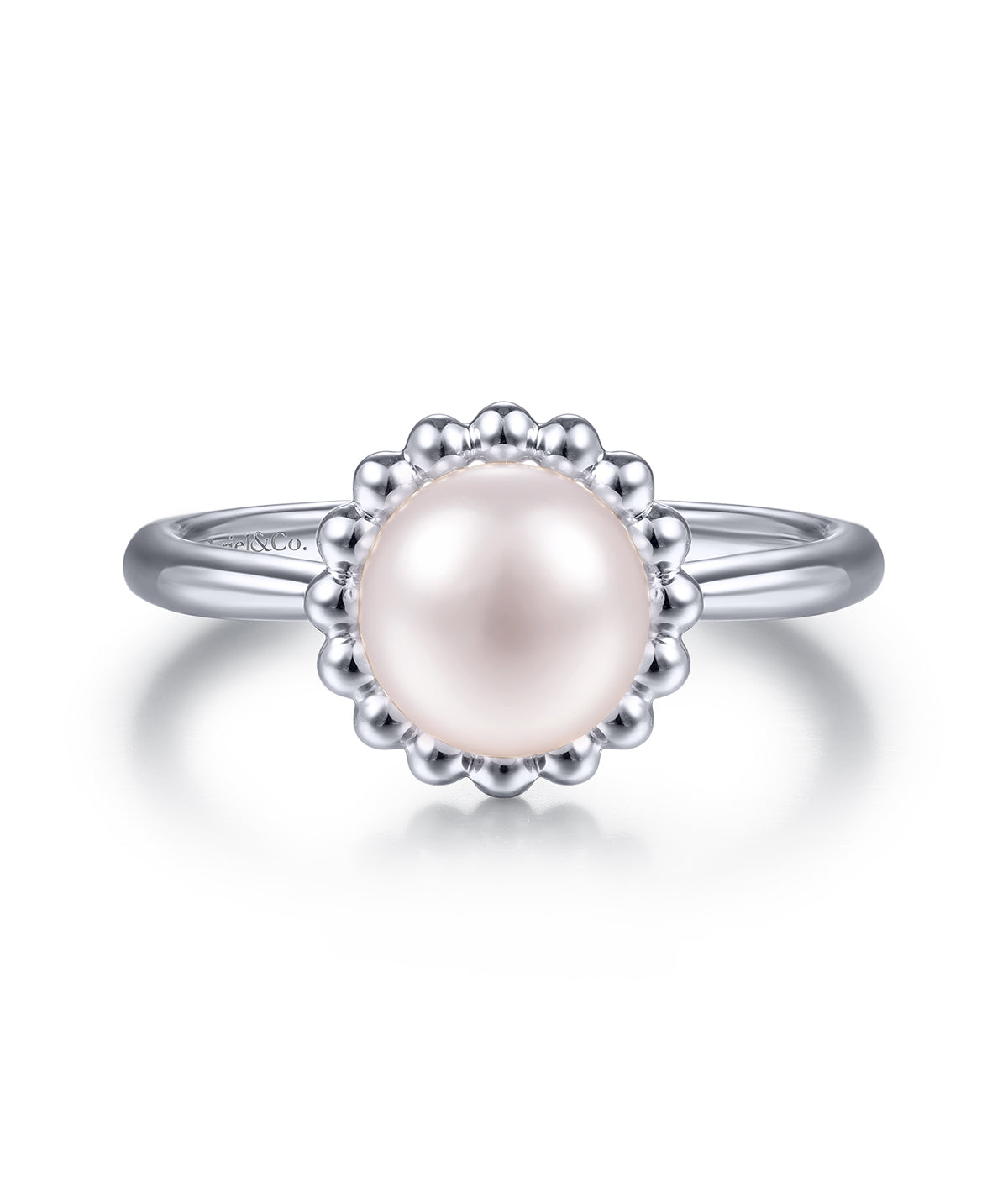 925 Sterling Silver Bujukan Frame Pearl Ring