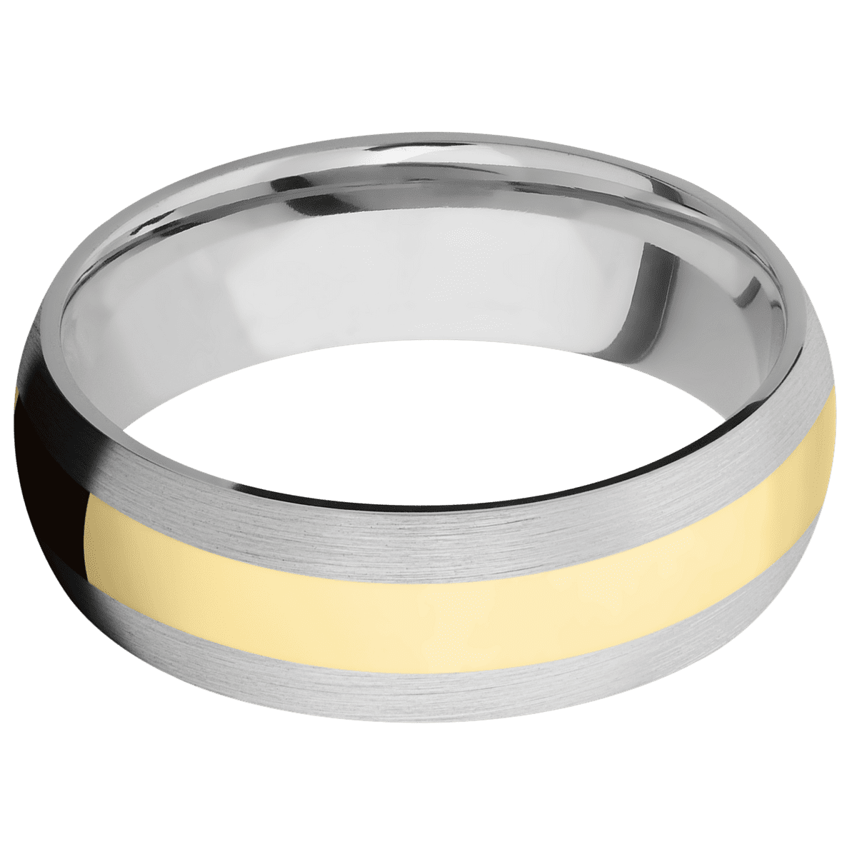 14K White Gold + Satin Finish