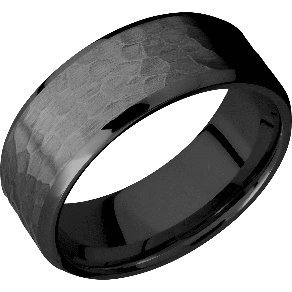 Zirconium + Hammer , Polish Finish