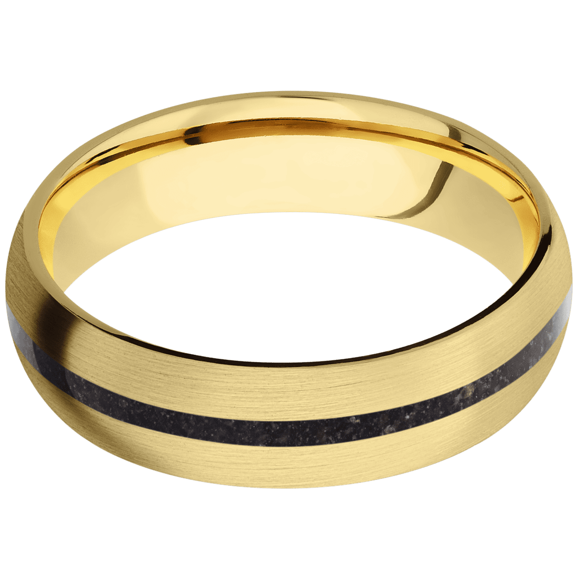 14K Yellow Gold + Satin Finish