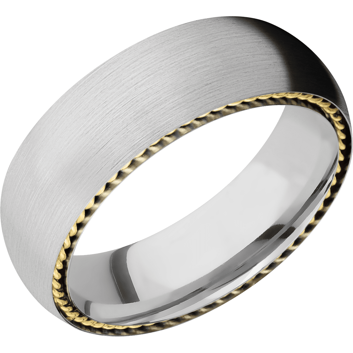 14K White Gold + Satin Finish