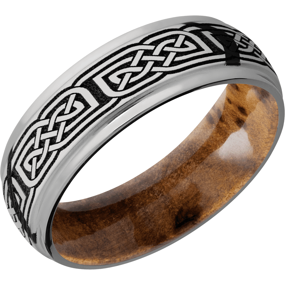 Titanium + Polish , Polish Finish + Thuya Burl