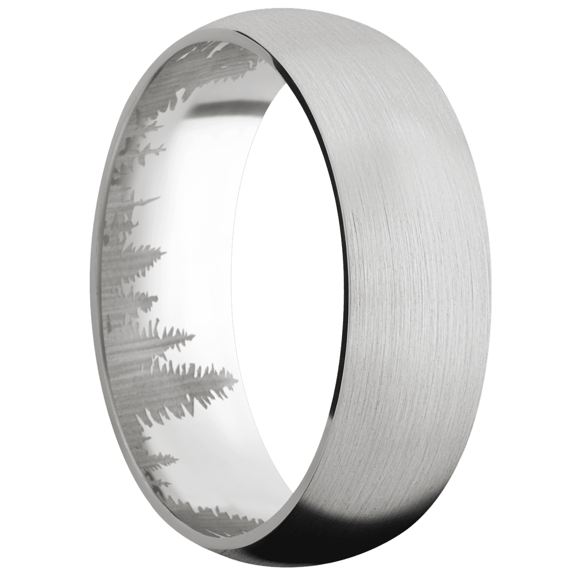 14K White Gold + Satin Finish