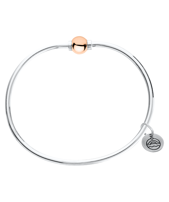Cape Cod Two Tone Sterling Silver & Rose Gold Bracelet