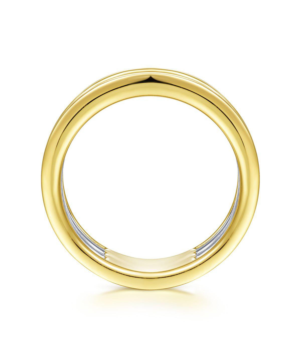 14K White-Yellow Gold Diamond Ring