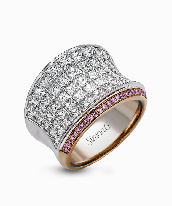 Simon G. - 18K Gold Two-Tone Diamond Ring