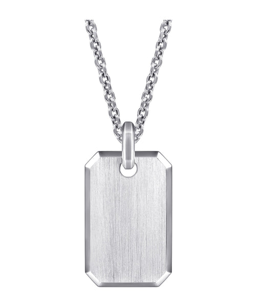 Sterling Silver Dog Tag Pendant – Bellman Jewelers