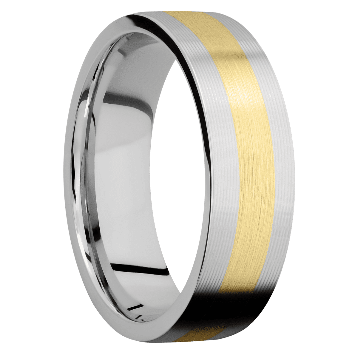 14K White Gold + Machine Finish