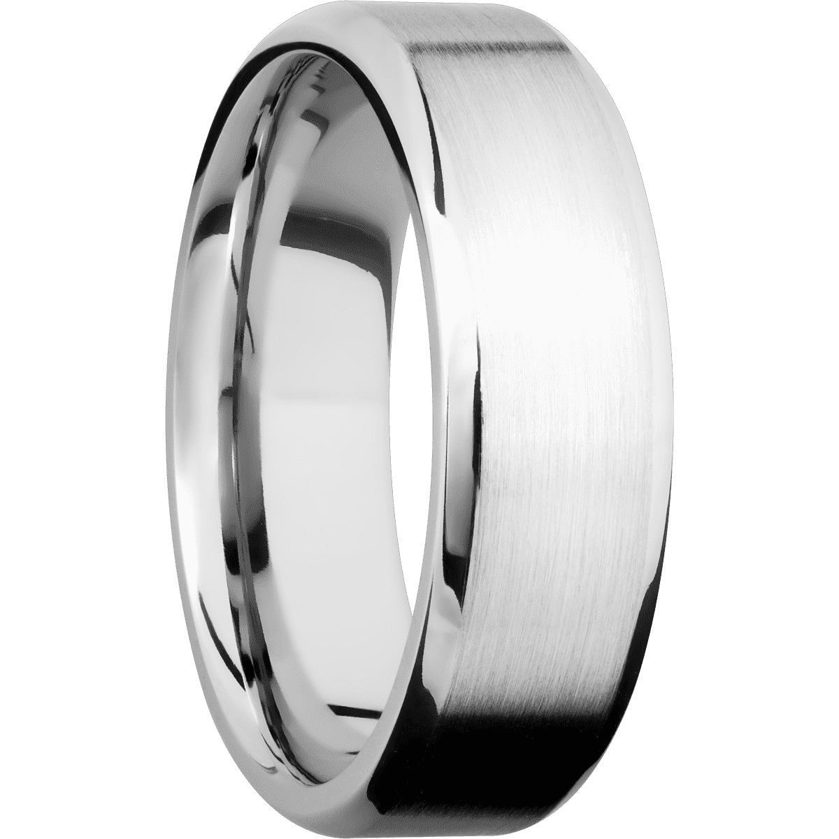 14K White Gold + Satin , Polish Finish