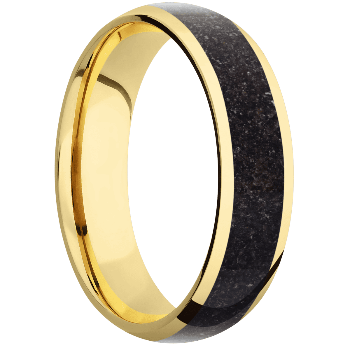 14K Yellow Gold + Polish Finish