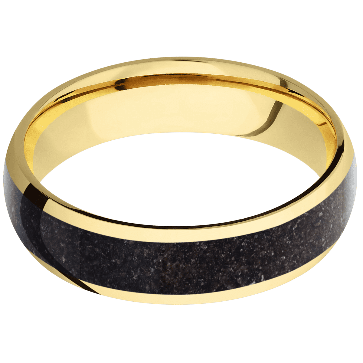 14K Yellow Gold + Polish Finish