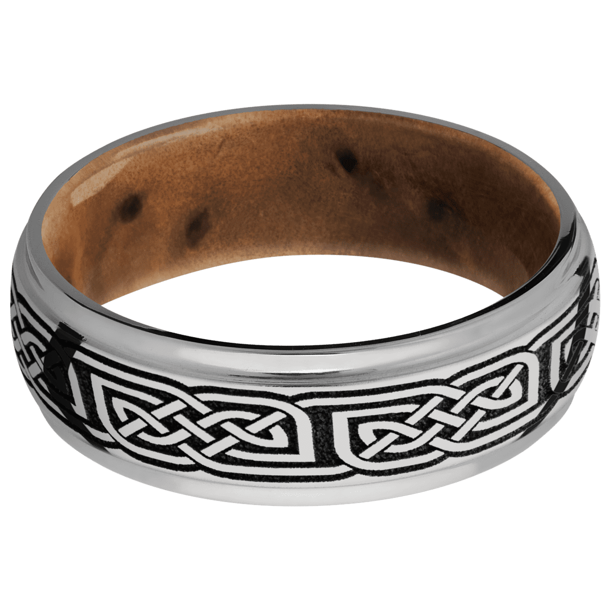 Titanium + Polish , Polish Finish + Thuya Burl