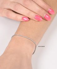 14K Gold Natural Diamond Tennis Bracelets