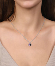 925 Sterling Silver Bujukan Amethyst Pendant Necklace