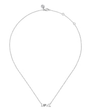 925 Sterling Silver Diamond Bujukan LOVE Pendant Necklace