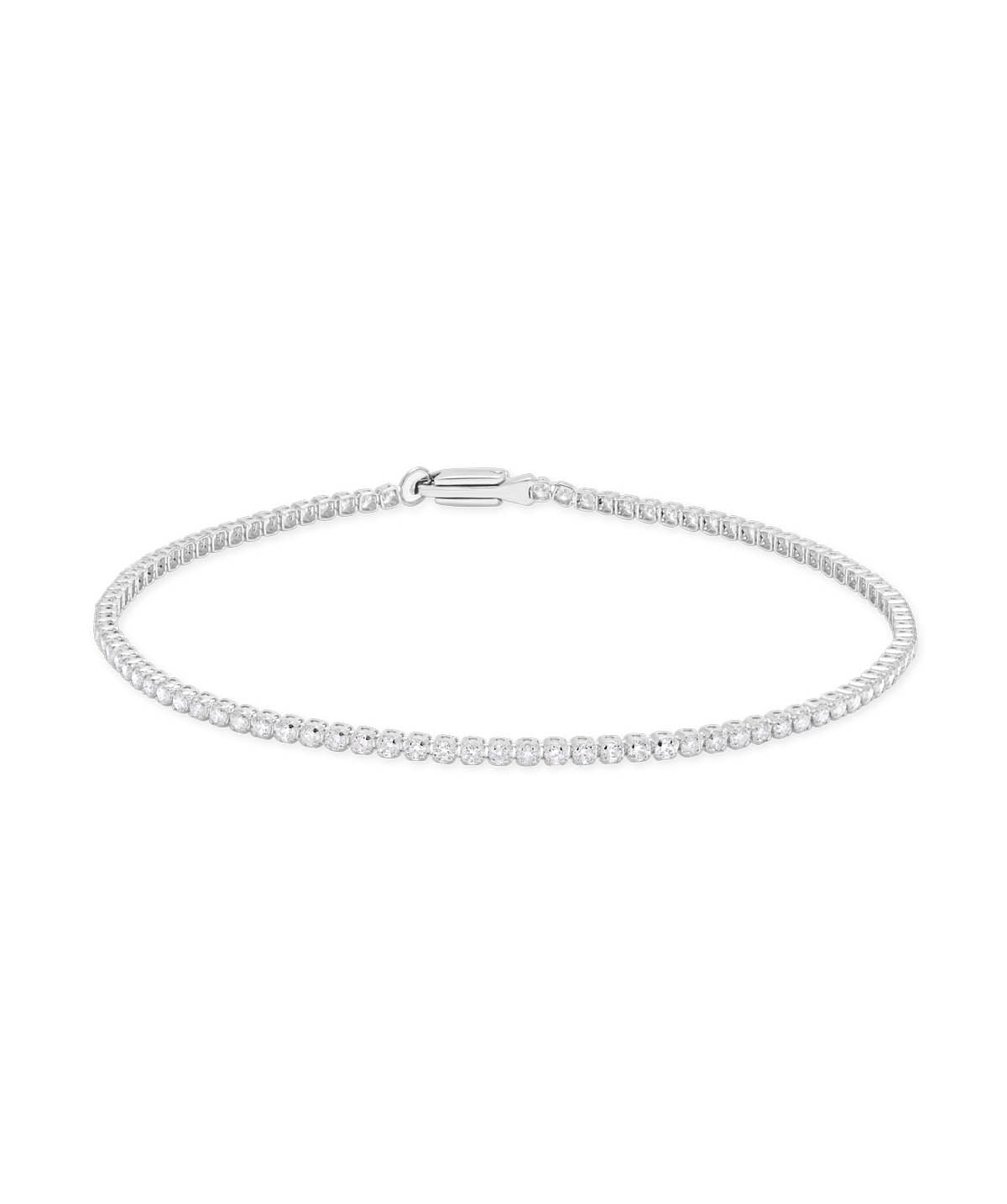 14K White  Gold Diamond Tennis Bracelet 1.00cttw