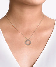 925 Sterling Silver Bujukan Twisted Rope Multi Circle Pendant Necklace