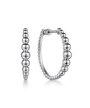 925 Sterling Silver Bujukan 25mm Classic Hoop Earrings