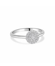 14K White Gold Diamond Cluster Ring