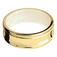 10K Yellow Gold + Polish , Polish Finish + Freshwater Mother of Pearl