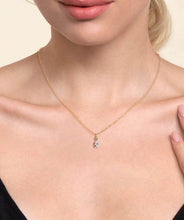 14K Yellow Gold Diamond Bujukan Teardrop Pendant Necklace