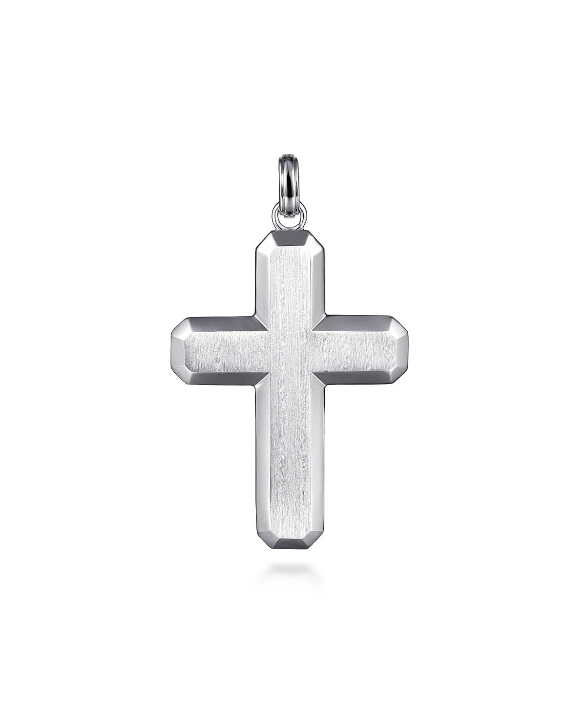 925 Sterling Silver Geometric Cross Pendant