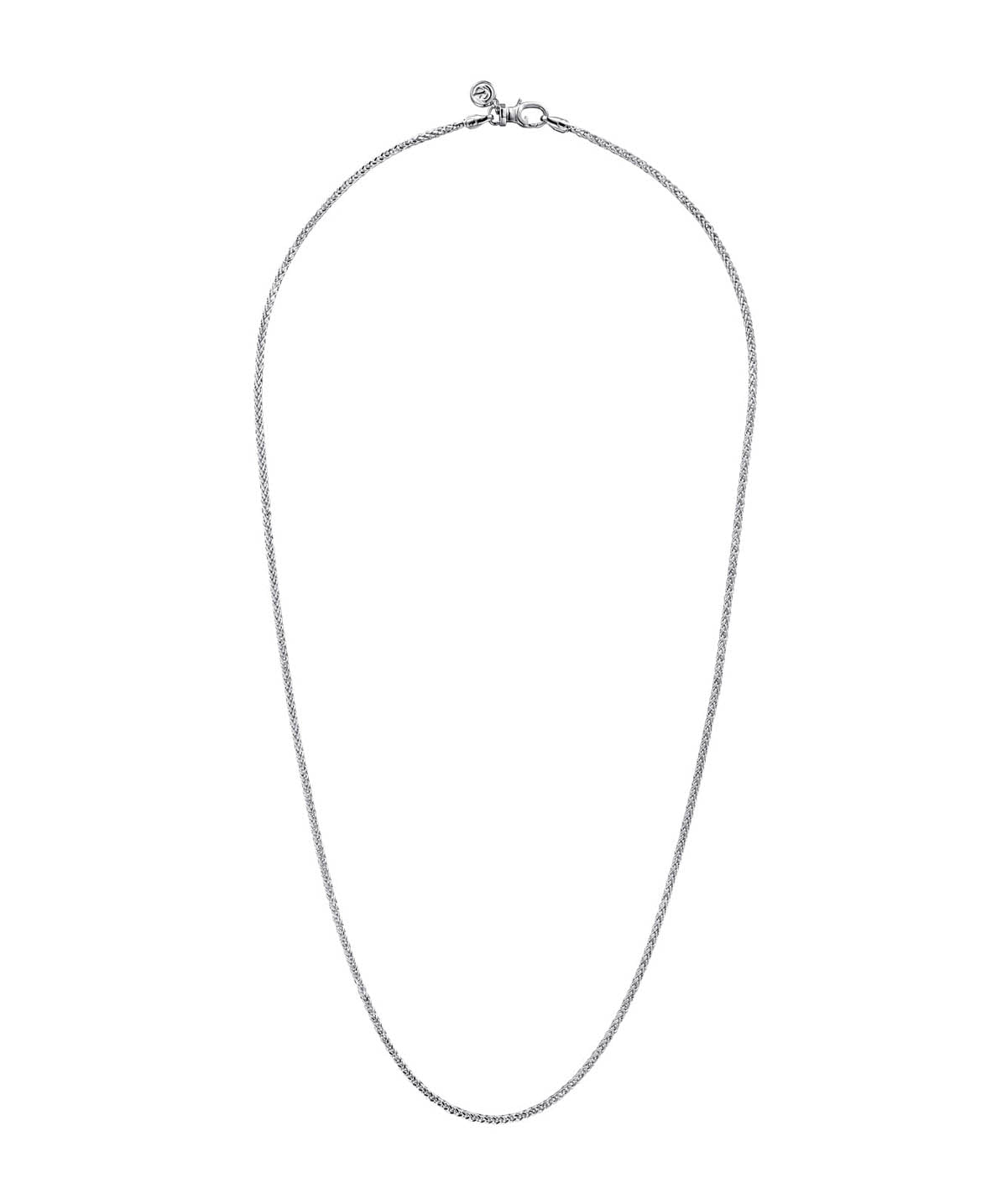 24 Inch 925 Sterling Silver Solid Men's Wheat Chain Necklace