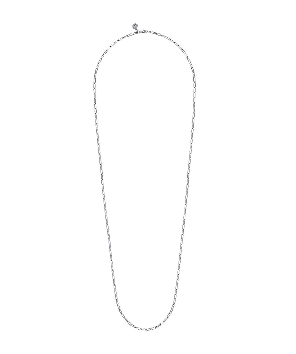 925 Sterling Silver Solid Paper Clip Chain Necklace