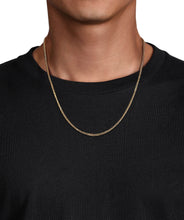 22 Inch 14K Yellow Gold Hollow Men's Wheat Chain Necklace