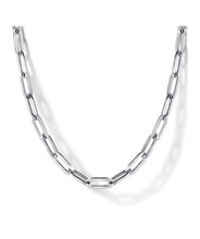 925 Sterling Silver Solid Paper Clip Chain Necklace