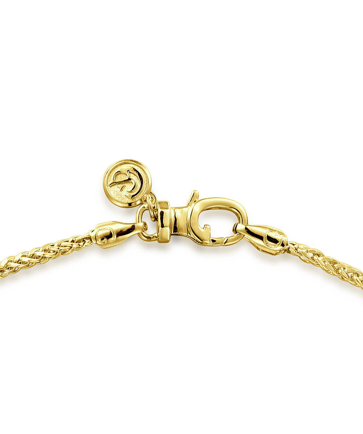 22 Inch 14K Yellow Gold Hollow Men's Wheat Chain Necklace