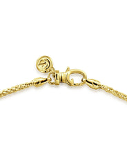 22 Inch 14K Yellow Gold Hollow Men's Wheat Chain Necklace