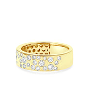 14K Yellow Gold Diamond Accented Band