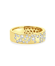 14K Yellow Gold Diamond Accented Band