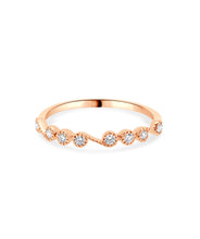 14K Rose Gold Diamond Stackable Ring