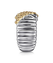 925 Sterling Silver and 14K Yellow Gold Bujukan Shrimp Criss-Cross Ring