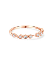 14K Rose Gold Diamond Stackable Ring