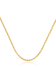 10K Yellow Gold Solid 2mm Rope Chain