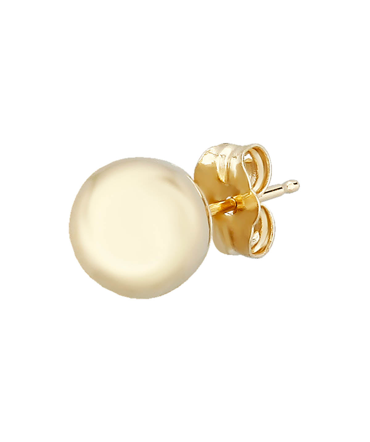 14K Yellow Gold 7mm Ball Stud Earrings