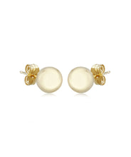 14K Yellow Gold 7mm Ball Stud Earrings