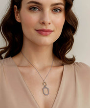 925 Sterling Silver and 14K Yellow Gold Octagon Bujukan Drop Pendant Necklace