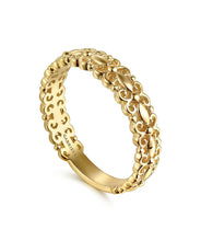 14K Yellow Plain Gold Stackable Ring