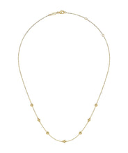 14K Yellow Gold Bujukan Bead Station Necklace