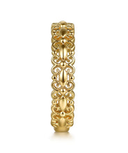 14K Yellow Plain Gold Stackable Ring
