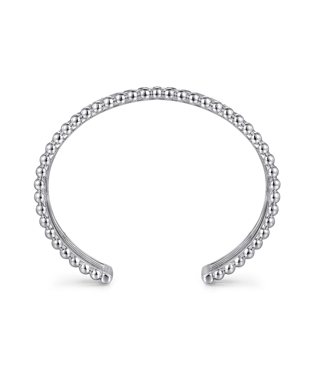925 Sterling Silver Bujukan and Pyramid Triple Row Bangle