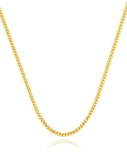 10K Yellow Gold Solid 2.5mm Franco Chain