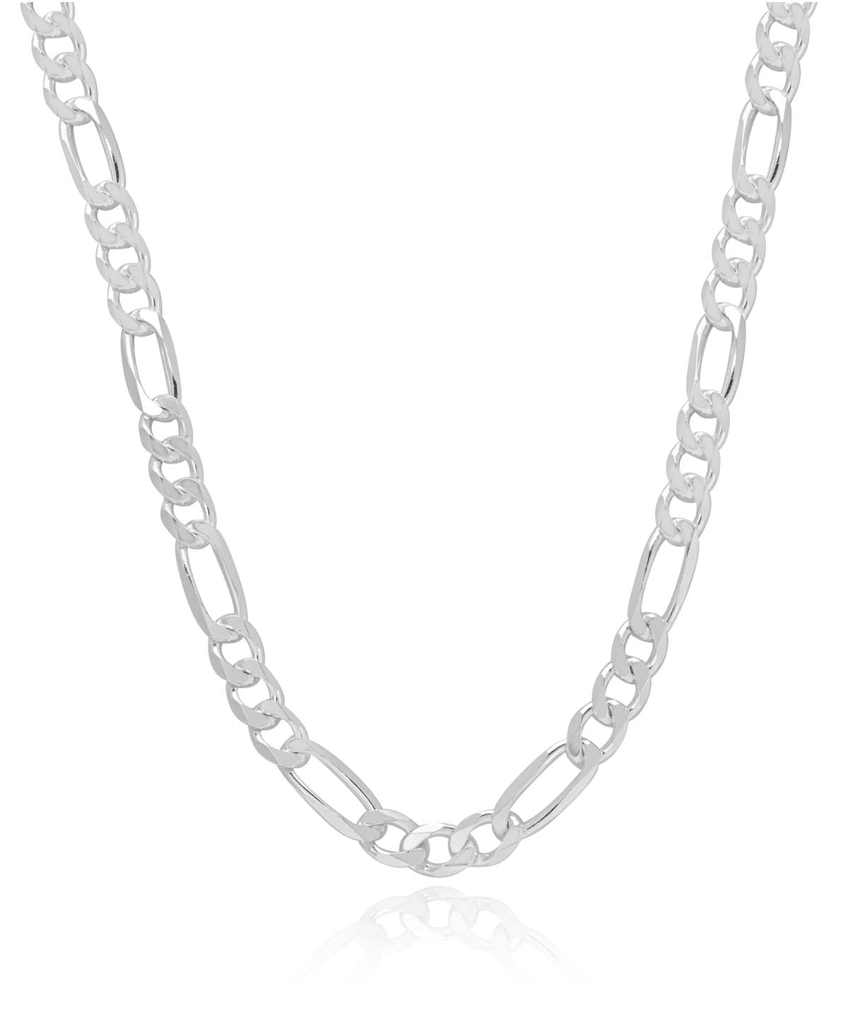 Sterling Silver 6mm Figaro Chain 24"